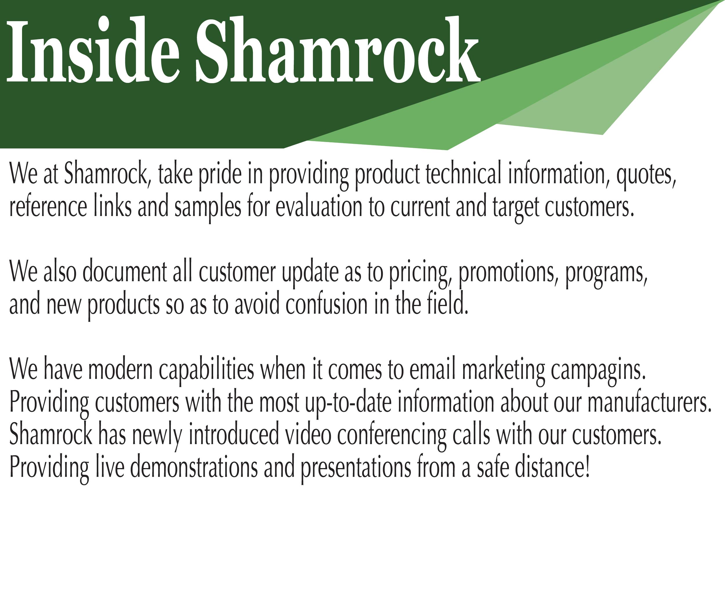 shamrock resume